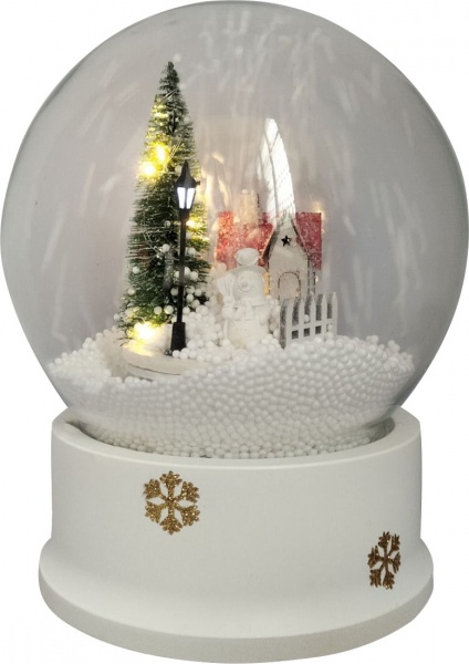 Сувенир новогодний шар стеклянный дом который снежит 16х21 см RH20F-161621W 