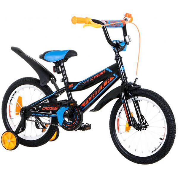 Велосипед дитячий Formula Cross 16 чорний із синім RET-FRK-16-010