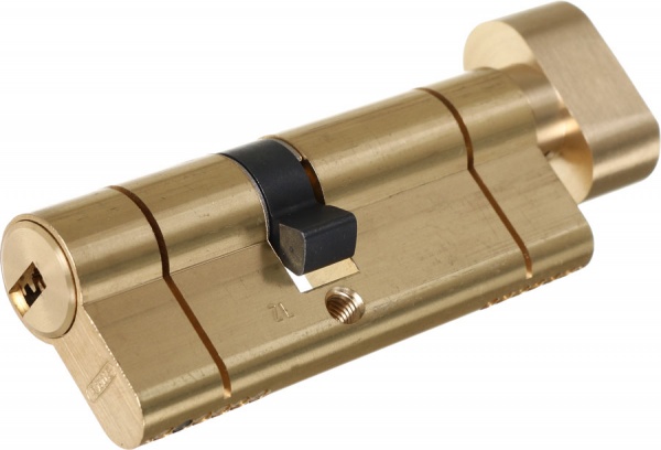 Цилиндр Abus KD6PS 35x45 ключ-вороток 80 мм матовая латунь