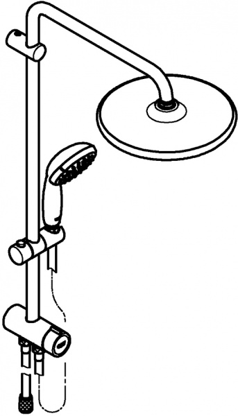 Душевая система Grohe Vitalio Start System 250 26680000T