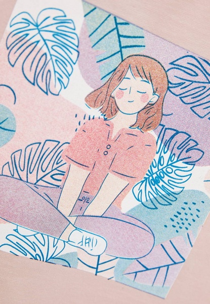 Футболка для дівчаток Роза р.140 темна пудра 201210 