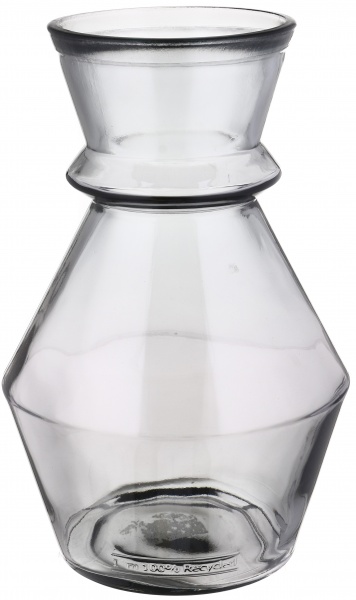 Ваза San Miguel MERIDA D16 см стекло 25 см темно-серый 