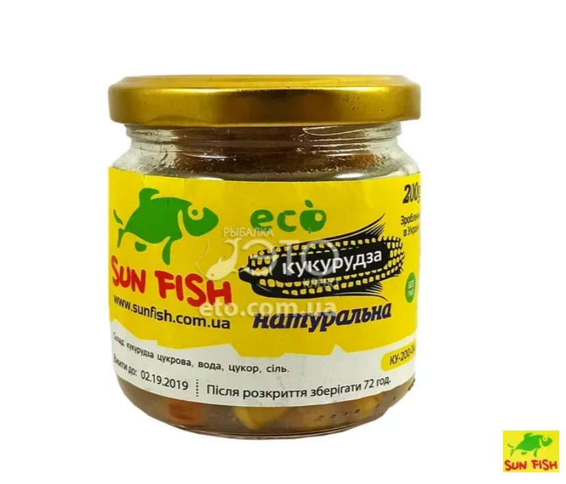 Кукурудза запарена Sun Fish мед 200 г