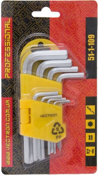 Набір ключів шестигранних Vectron 51-1-109