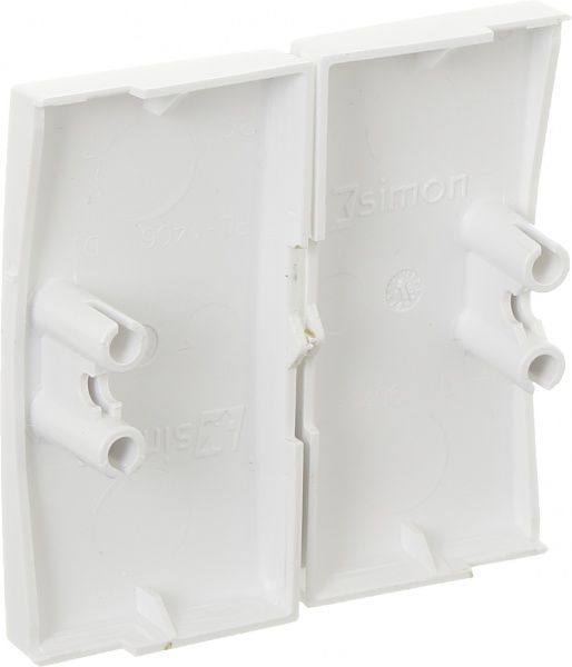 Клавиша выключателя двухклавишный Simon 54 без подсветки 10 А 250В белый DKW5/11