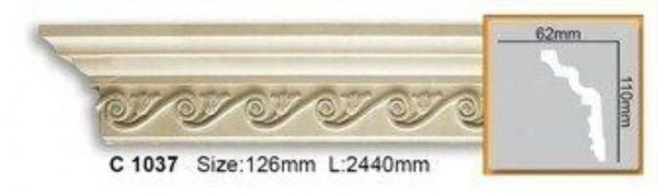 Карниз Gaudi Decor C 1037 2400x113x58мм 