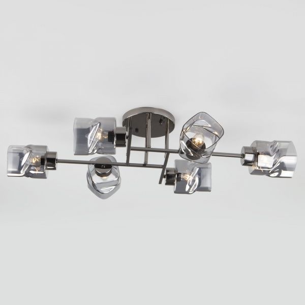 Люстра потолочная Hilari 6x40 Вт E27 черный жемчуг 30165/6 