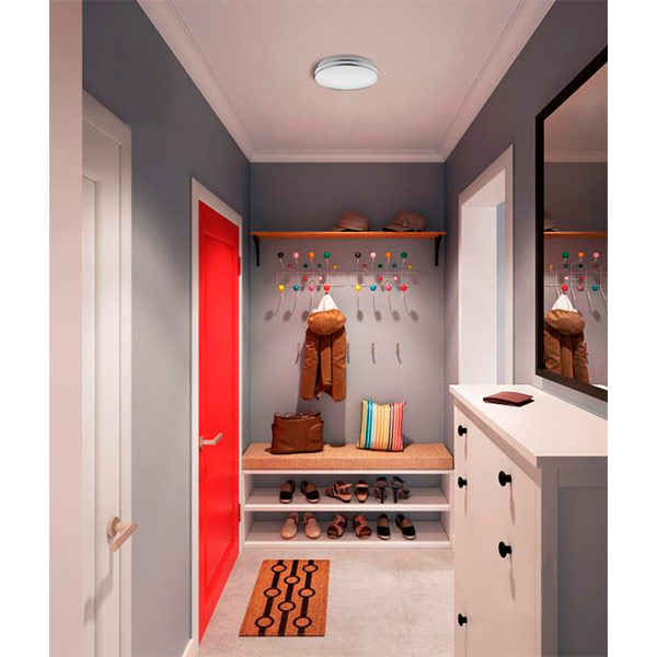 Світильник світлодіодний Hopfen Moon 18 Вт білий з хромом 5200 К 