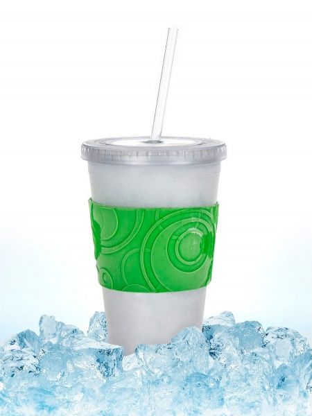 Стакан с охладителем Double 450 мл салатовый Banquet