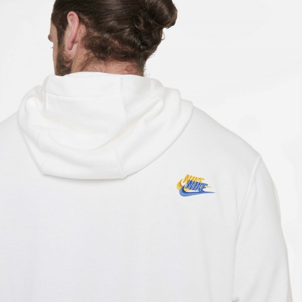 Джемпер Nike M NSW SPE+ FT PO HOODIE M FTA DD4666-100 р. M білий