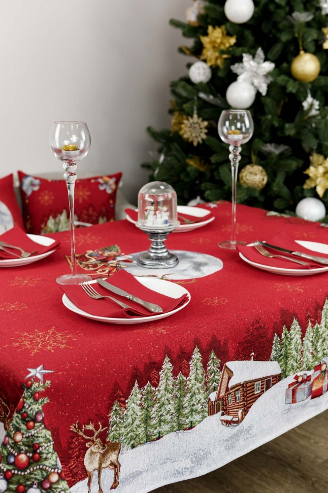 Скатерть Красная луна 135x350 см La Nuit