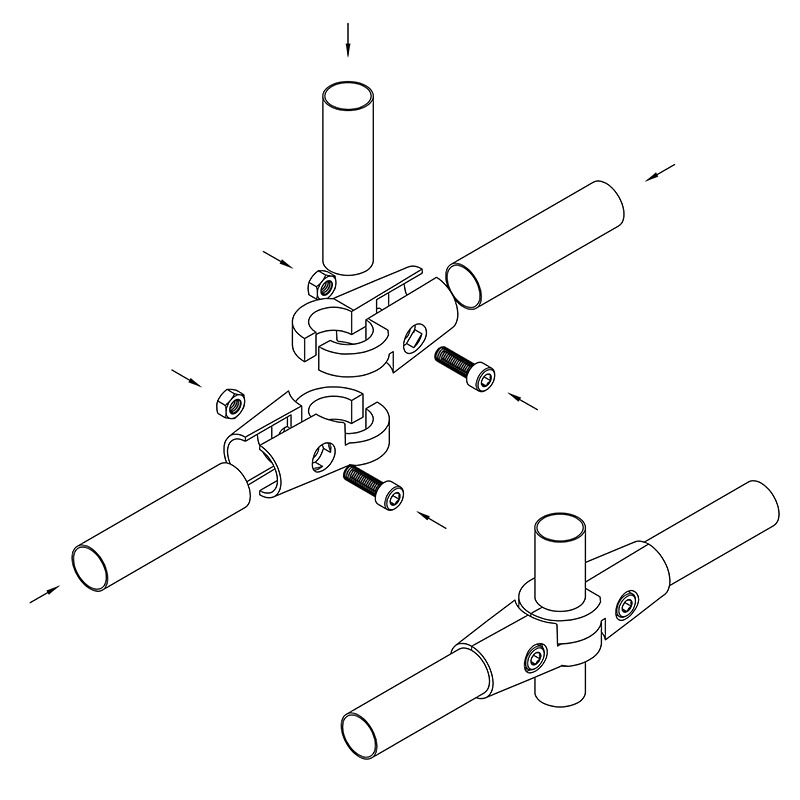 Соединение для трубы джокер d25 мм R-43 1/2 одинарное