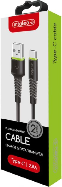 Кабель Intaleo CBFLEXT2 Type-C 2 м чорний (1283126521423)