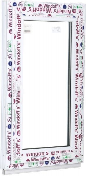 Окно поворотно-откидное Windoff's 58 600x1000 мм правое 