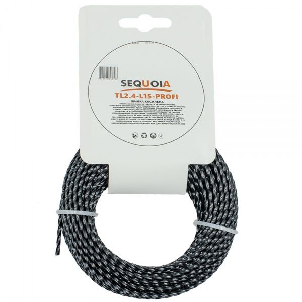 Волосінь для мотокоси SEQUOIA TL2.4-L15-PROFI 15 м кручений квадрат