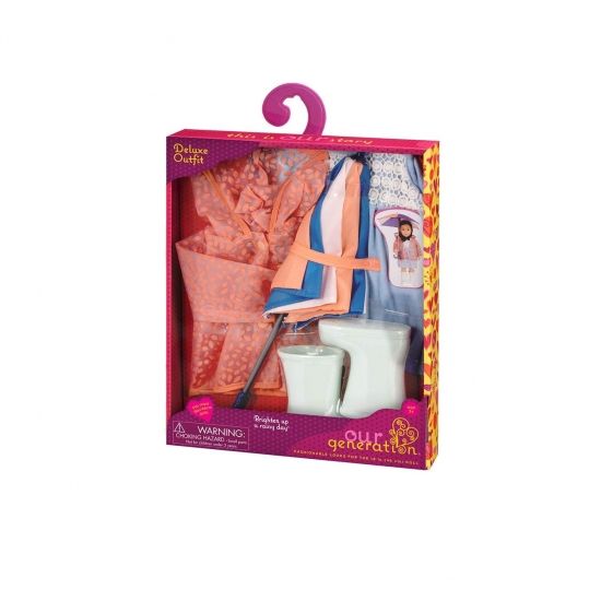 Кукольный гардероб Our Generation Deluxe дождевик BD30295Z