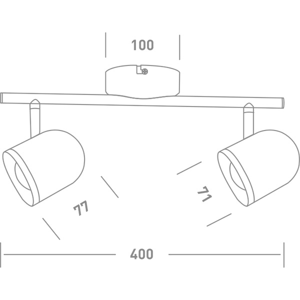 Спот Maxus Spot Light MSL-01C 2x4 Вт черный 
