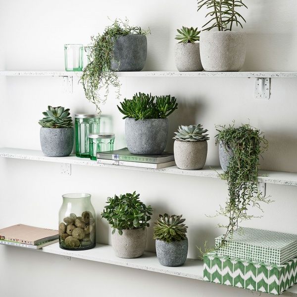 Кашпо керамічне Soendgen Bettona 1322-0019-2394 круглий 5 л світло-сірий 