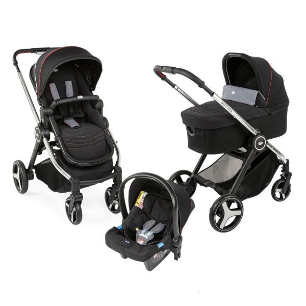 Коляска 3 в 1 Chicco Trio Best Friend черный (79421.35) 