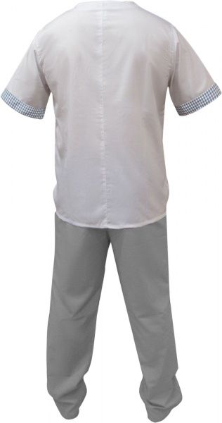 Костюм хирургический Торнадо Медпоплин р. XL 56-58 рост 3-4 34123-10-7ч-56-3 светло-серый