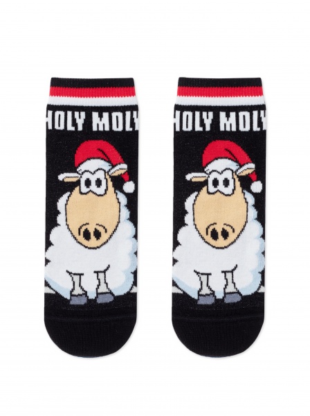 Носки детские унисекс Conte-Kids новогодние 21С-67СП 651 р.16–18 черный 