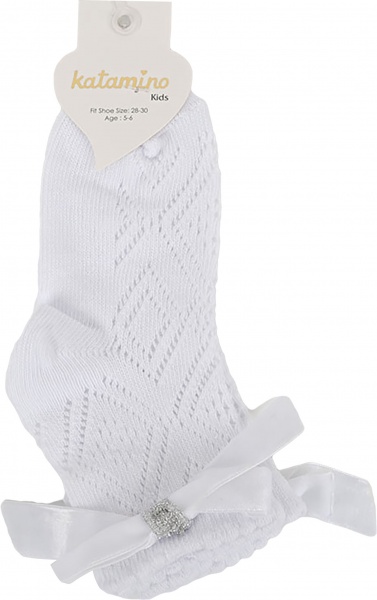 Носки для девочек KATAMINO K24060 р.5-6 белый 
