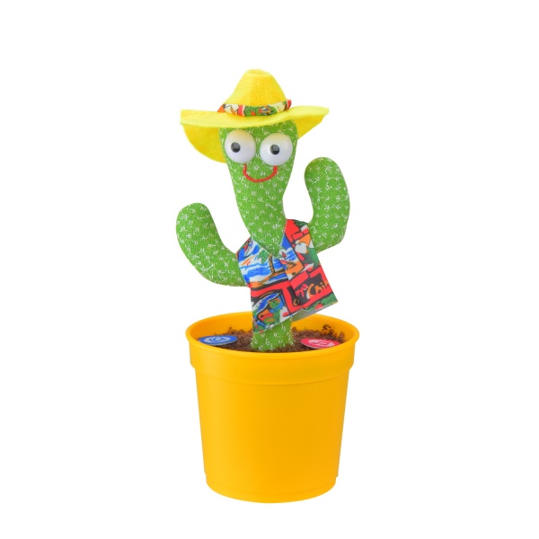 Іграшка інтерактивна Shantou Кактус з одягом повторюшка 20 см C41802