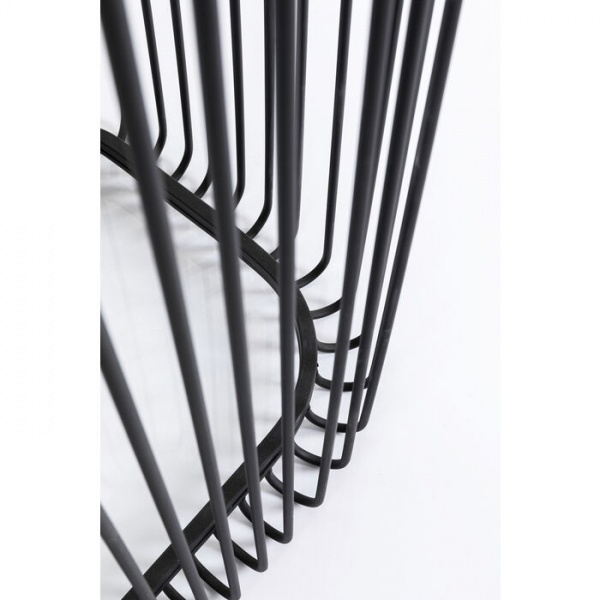 Стол декоративный KARE Design Wire Glass Black 88,5х142x42,5 см (86528) 