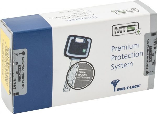 Циліндр Mul-T-Lock MT5 35x35 ключ-ключ 70 мм нікель