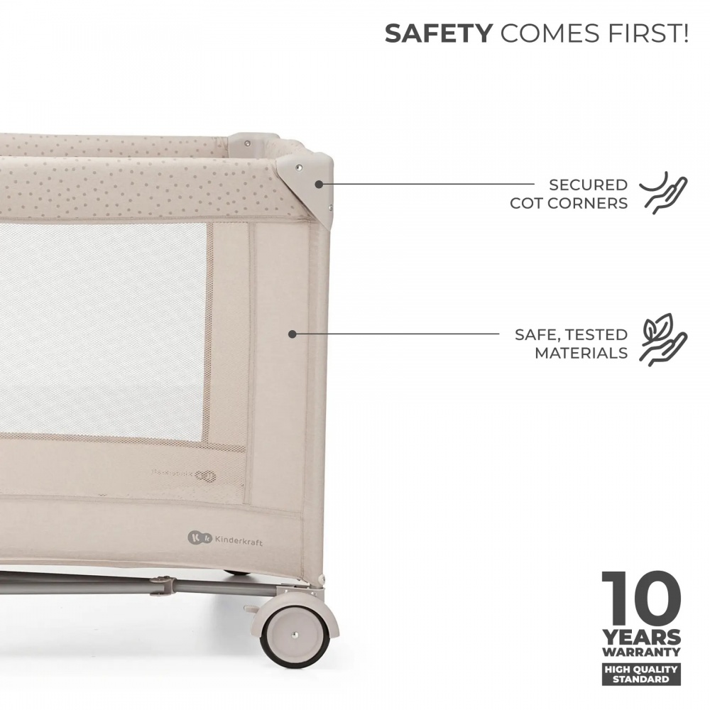 Манеж-кровать Kinderkraft Joy 2 Beige KLJOY02BEG00000