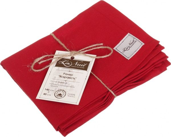 Дорожка (раннер) Красочность 40x140 см красный La Nuit 