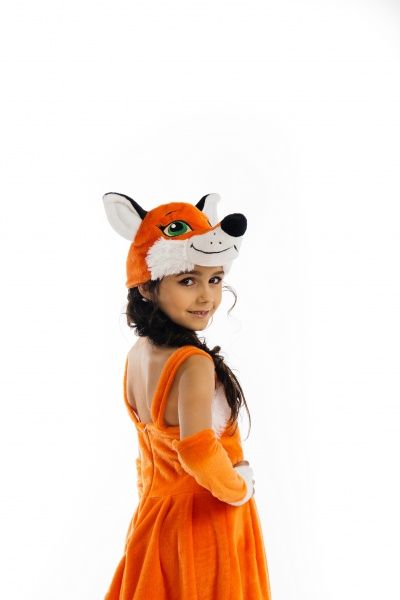 Костюм карнавальний КАРНАВАЛІЯ Лисичка з вишивкою р.116-122 помаранчевий 