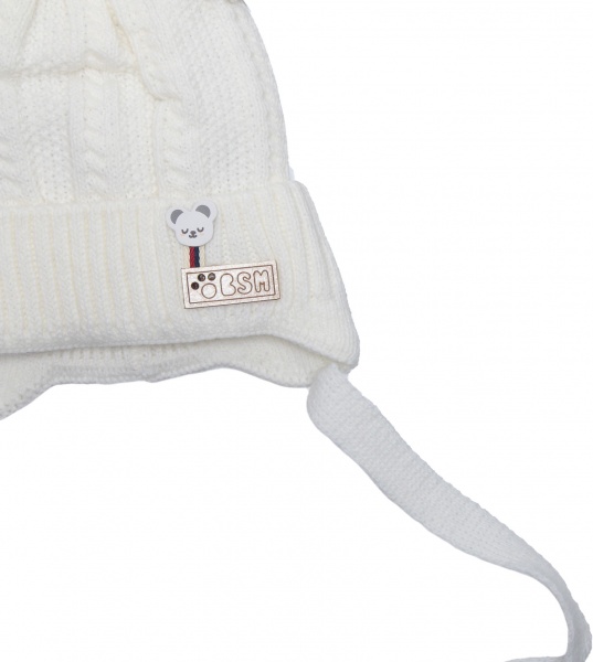 Шапочка дитяча для хлопчика Luna Kids р.36 бежевий 2223 