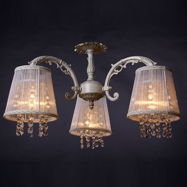 Люстра Altalusse подвесная 3x40 Вт E14 крем/белый INL-6123P-03