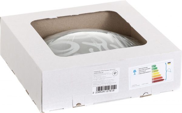 Світильник настінно-стельовий УТ Сяйво НПБ Розпис 2x60 Вт E27 білий 3015 