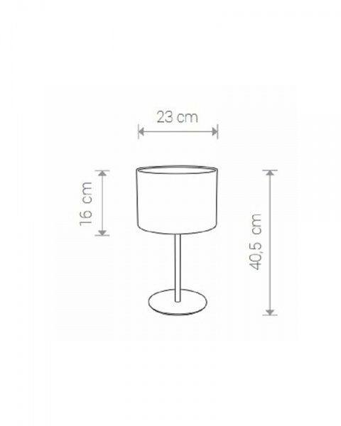 Настольная лампа декоративная Nowodvorski Alice 1x60 Вт E27 серый/черный 9090 