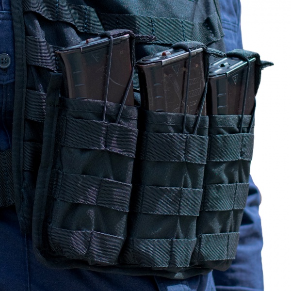 Подсумок UkrCossacks ПОД МАГАЗИНЫ AK/AR НА 3 ШТ UKRCOSSACKS ЧЕРНЫЙ