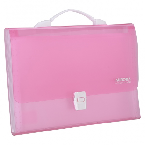 Портфель Aurora А4 7 отделений розовый EB40742 Deli