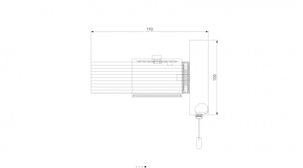 Світильник настінний Strotskis Jet 1x10 Вт чорний/золото 90244/1 