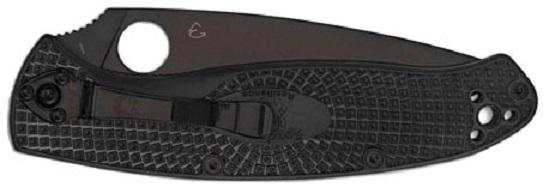 Ніж складаний Spyderco Resilience Black Blade FRN, напівсерейтор 87.14.97