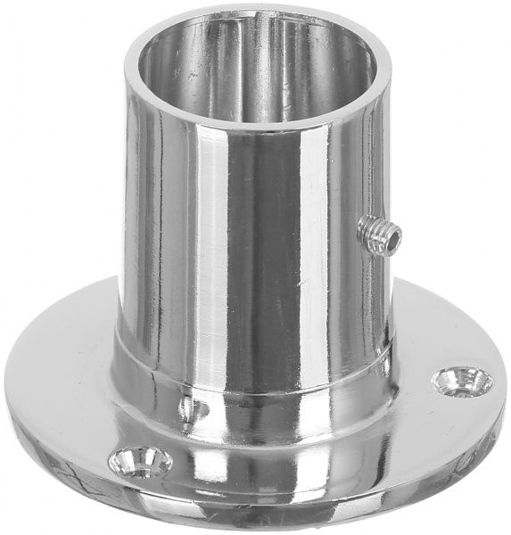 Фланец для трубы высокий 40 мм хром