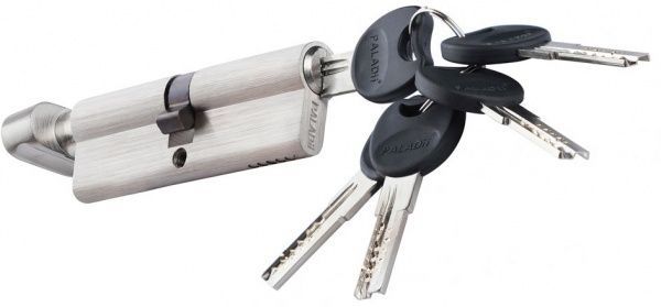 Циліндр Paladii ST ПЦ110 30x50 ключ-вороток 80 мм сатин