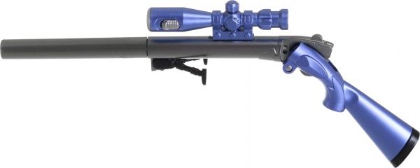 Ручка гелевая Винтовки голубая 