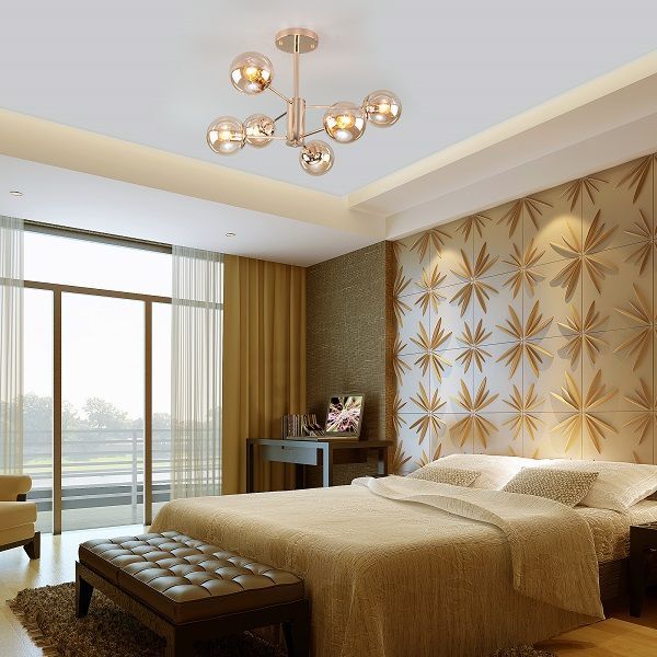 Люстра потолочная Strotskis Ascot 6x60 Вт E27 золотой 30166/6 