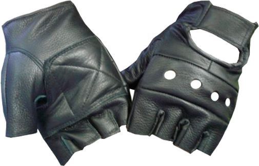 Варежки Mil-Tec кожанные без пальцов L 12517002 Black р. L 