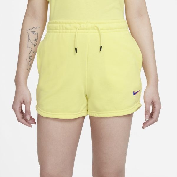 Шорты Nike W NSW ESSNTL SHORT PRNT DJ4129-712 р. S желтый