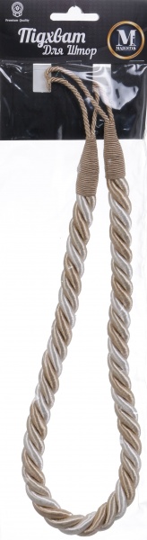 Підхват для штор 2018-54-K-84 кремовий/капучино Majestic