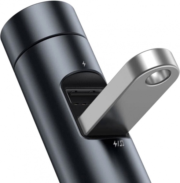 FM-трансмиттер BASEUS Energy Column Car Wireless MP3 Charger Dark grey (CCNLZ-C0G) 749299