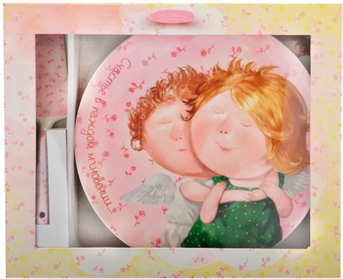 Блюдо для торта Ти моє щастя 24 см 924-076 Gapchinska 