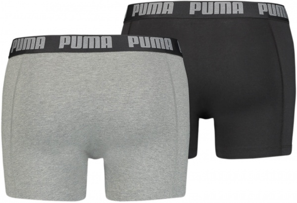 Труси Puma Basic Boxer 2P 90682305 S сірий/темно-сірий 2 шт.